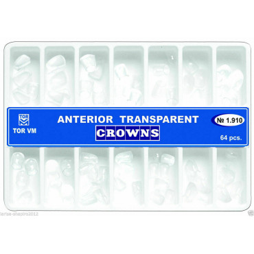 [CLEARANCE SALE] Torvm Transparent Crowns For Anterior Universal Kit (64pcs)