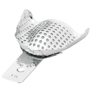 ASA Dental Perforated Stainless Steel Impression Tray for Edentulous - Upper (1pcs)