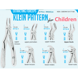 ASA Dental Klein Pattern Extracting Forceps For Children (1pcs)