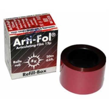 Bausch Arti-Fol® 12μ Metallic Articulating Film Two-Sided Refill Box - Black/Red (22mm x 20m)