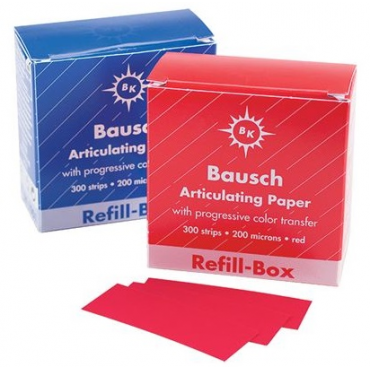 Bausch 200μ Progressive Colour Transfer Articulating Paper Refill Box (300 Strips)