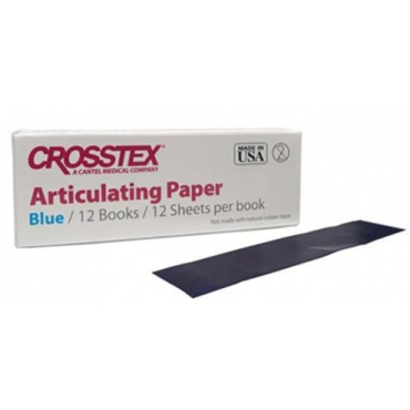 Crosstex® Extra-Thin Straight Articulating Paper Blue - 38μm (144pcs)