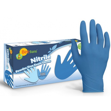 BeeSure Nitrile Powder-Free Examination Glove (100pcs)