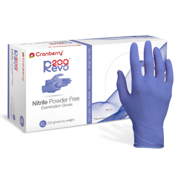 Cranberry REVO200 Nitrile Powder Free Examination Glove (200pcs)