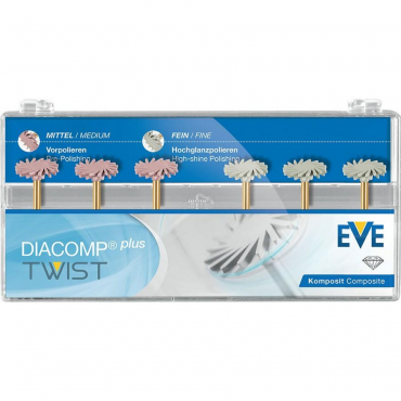 EVE Diacomp® Plus Twist Polishing Spiral RA 342 (6pcs)