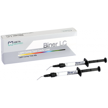 Meta Biomed® Biner LC Light-Curing Type Cavity Liner Syringe (2 x 2g)