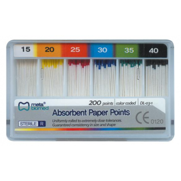 Meta Biomed® Absorbent Paper Points (200pcs)