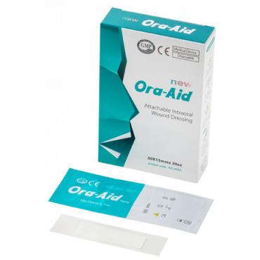 Ora-Aid Attachable Intraoral Wound Dressing - 50mm x 15mm (20pcs)
