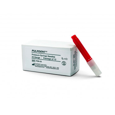 Pulpdent® Pressure Syringe® Needle 25G Pkg  Of 12