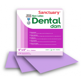 Sanctuary Non-Latex Purple Dental Dam 6