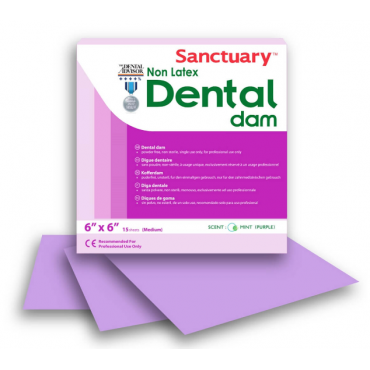Sanctuary Non-Latex Purple Dental Dam 6