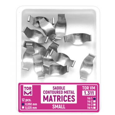 [CLEARANCE SALE] Torvm Saddle Contoured Metal Matrices - Shape 1 (12pcs)
