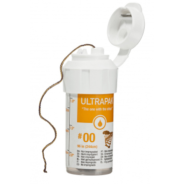Ultradent Ultrapak™ Retraction Cord - Size #00 (244cm)