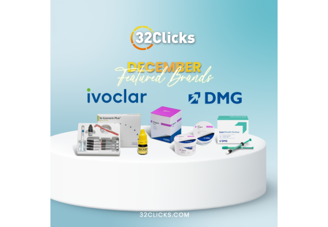 December Delights: Unveiling 32Clicks' Featured Dental Brands – DMG and Ivoclar