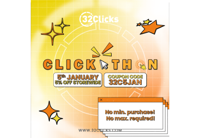 Kicking Off 2024 with Big Savings: 32Clicks' January Clickathon is Here!